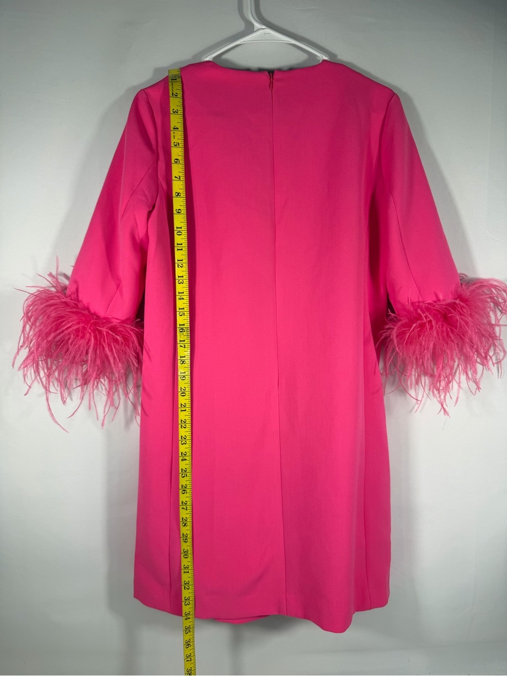 Tuckernuck Hot Pink Feather Jamie Dress Cocktail Party Small - Picture 3 of 10